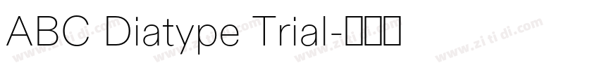 ABC Diatype Trial字体转换